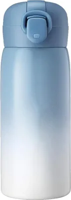 Produktbild von Isolierte Wasserflasche aus Edelstahl, einhändig zu öffnen, Vakuumbecher, tragbarer Reisebecher