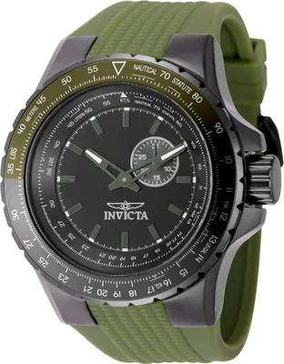 Immagine prodotto di Invicta Aviator 49733 Orologio da Uomo - Movimento al Quarzo - Acciaio Inossidabile con Quadrante Nero - 50 mm