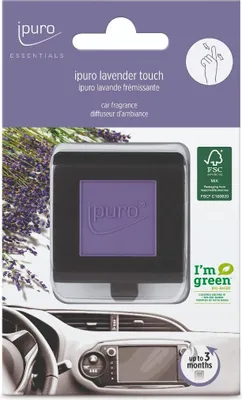 Produktbild von ipuro Lavender touch, Mehrfarbig, Kunststoff, Kunststoff, Auto, Zitrus, Blume, Lavendel, Minze, Moschus, 1 Stück(e)