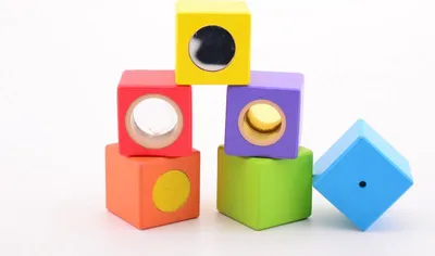 Obrázek produktu pro Dřevěné objevitelské kostky