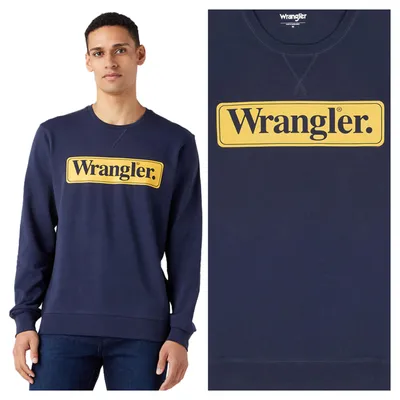 Produktbild von Wrangler saisonale Crew Herren Navy Sweatshirt 112341196 W6F3011976
