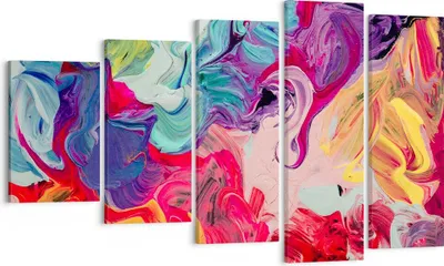 Produktbild von Bild auf Leinwand - Leinwandbild - Abstraktion modern - 100x60cm - Wand Bild - Wanddeko - Leinwanddruck - Bilder - Kunstdruck - Wanddekoration - Leinwand bilder - Wandkunst - EG100x60-3877