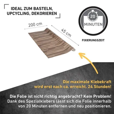 Produktbild von Perfect Fix® Klebefolie Parkett braun - 90x210cm
