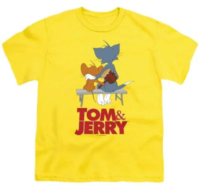 Produktbild von Tom & Jerry - T-Shirt für Kinder TV38489 (152-158) (Gelb), KI-generiertes Bild