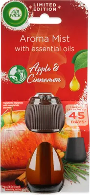 Immagine prodotto di Air Wick Nebulizzatore di oli essenziali rinfrescanti per diffusori di aromi Mela e Cannella 20ml