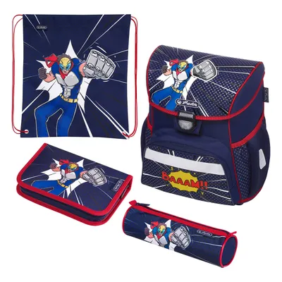 Obrázok produktu pre Herlitz Comic Hero, Peračník, Pencil pouch, Školská taška, Chlapec, Prvý stupeň základnej školy, Batoh, 16 L, Predné vrecko, Postranné vrecko