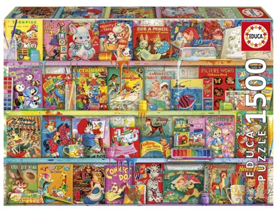 Productafbeelding van Educa Puzzel: The Kitschy Funbook Nook - 1500 stukjes, voor volwassenen