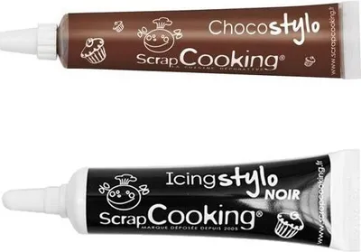 Produktbild von 2 Zuckergussstifte Schokolade & Schwarz