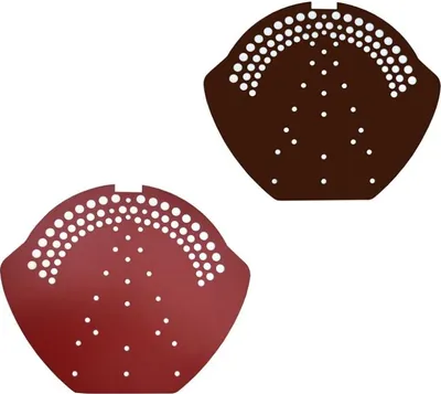 Produktbild von First-Endscheibe Firstabschluss Alu rot + braun 2 Stück