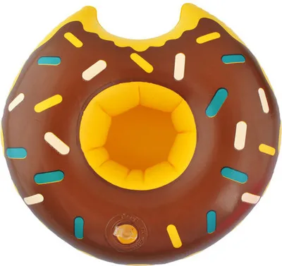 Produktbild von Becherhalter Donut Braun Donut Schwimmender Getränkehalter