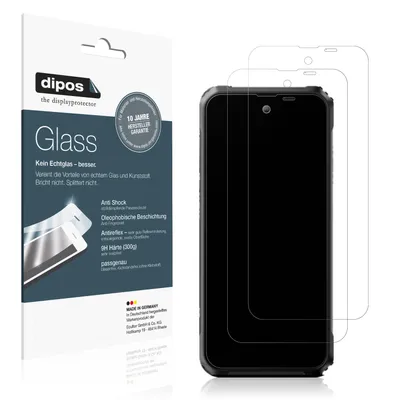 Produktbild von 2x Schutzfolie für Blackview BL9000 Pro matt - Anti-Shock 9H Folie dipos Glass Kunststoffglas