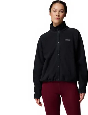 Produktbild von Columbia Jasper Ridge™ Pebbled Snap Fleece Mit Durchgehendem Reißverschluss Schwarz XL Frau Schwarz XL