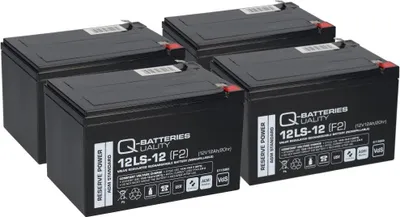 Image de Batterie compatible avec le scooter électrique SXT 1000 XL  4x 12V 12Ah AGM plomb QB