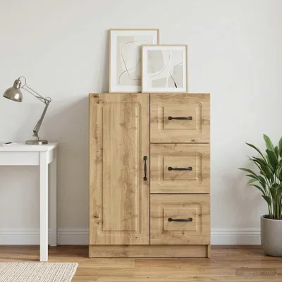 Zdjęcie produktu dla Komoda vidaXL Artisan – dąb, 66 x 34,5 x 87 cm, materiał drewnopochodny