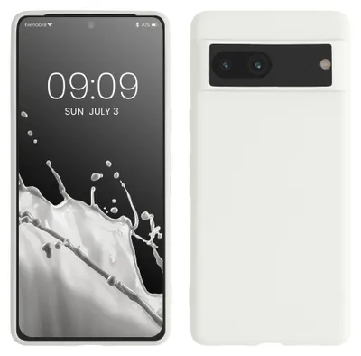 Produktbild von kwmobile Handyhülle für Google Pixel 7 Hülle - TPU Case - Kabelloses Laden - Schutzhülle Cover in Weiß matt