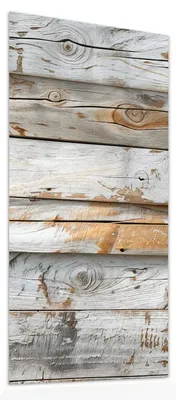 Produktbild von Glasbild 40x80cm in XXL für Wohnzimmer, Schlafzimmer Motiv Verwittertes Holz Brettpanel