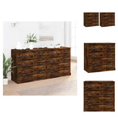Produktbild von vidaXL Sideboards 2 Stk. Räuchereiche Holzwerkstoff -  Sideboards