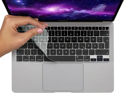 Produktbild von Tastaturschutz MacBook Air 13 Zoll ab 2020 M1 Chip EU Tastaturfolie Transparent