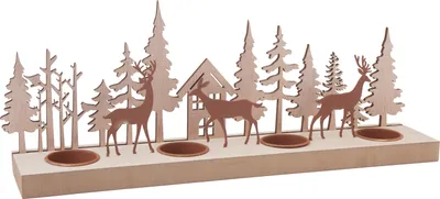 Produktbild von VBS Teelichthalter "Rehe im Wald"