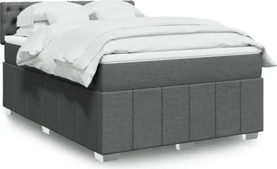 Produktbild von Möbel Boxspringbett mit Matratze Dunkelgrau 140x190 cm Stoff - Klassische Betten 3289371