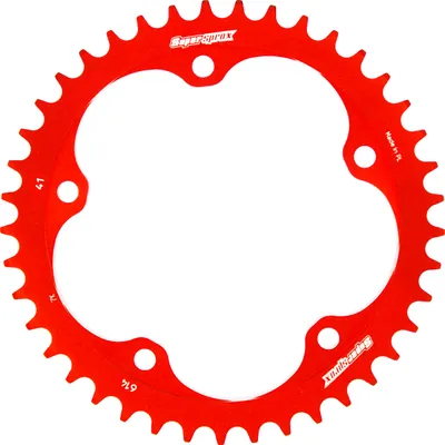 Produktbild von Supersprox Alu-Kettenrad 525 - 41Z (rot) RAL-614:41-RED|ID 132,0 LK 152,0 5-Loch