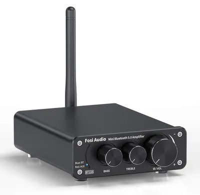 Obrázek produktu pro Bluetooth zesilovač 5.0 - 50 wattů na kanál - mini hi-fi, třída D