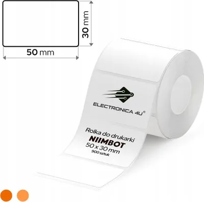 Obrázek produktu pro Bílé samolepicí štítky Niimbot K2 K3 50x30 900 ks.