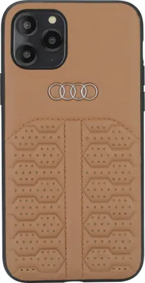 Produktbild von Audi Apple iPhone 12 Mini Brown Back cover case A6 Serie - Genuine Leather