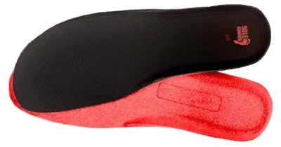 Produktbild von SOLE RUNNER® Komfort Einlegesohle 2 mm Black/Red – Für sportliche Barfußschuhe,Größe:40,Farbe:Black/Red