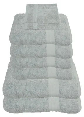 Produktbild von Julie Julsen Handtuch Set Silber,Set:8 tlg. 2 Bade- 4 Handtücher + gratis 2 Waschhand..
