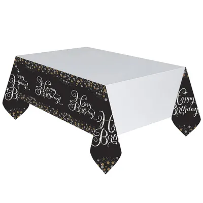 Obrázek produktu pro Tischdecke Happy Birthday Sparkling Celebrations zlato
