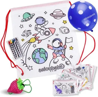 Produktbild von Rucksack Set mit Buntstiften für Kinder - 25-teilig