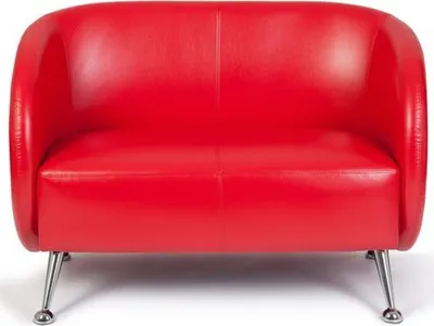 Obrázek produktu pro hjh OFFICE Lounge Sofa ST. LUCIA pohovka z umělé kůže čalouněná pohovka s područkami do kanceláře, obývacího pokoje 85,0 x 118,0 x 58,0 cm