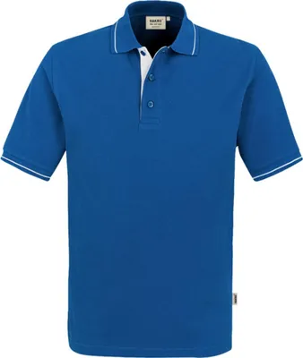 Produktbild von HAKRO Poloshirt Casual Herren #803 Gr. S royal/weiß