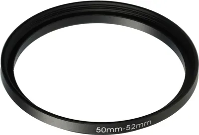 Produktbild von vhbw Step-Up-Ring Adapter 50 - 52mm für Kamera Objektiv - Filteradapter, Metall Schwarz