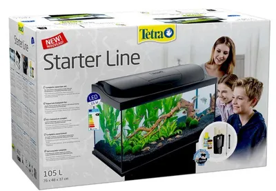 Productafbeelding van Tetra Aquarium Complete Set LED, Starter Line, 105 liter, zwart
