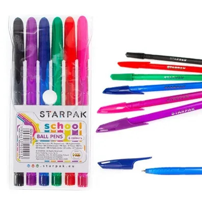 Produktbild von TRES Stift 6 Farben STARPAK