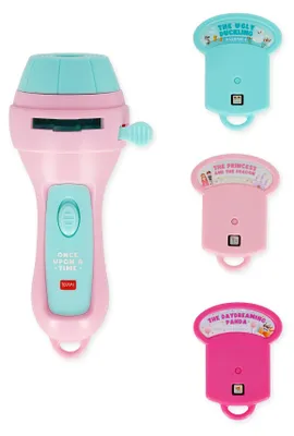 Produktbild von LEGAMI - Once Upon a Time Pink Story Projektor Taschenlampe, projiziert 3 Kinder