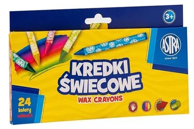 Zdjęcie produktu dla Kredki świecowe okrągłe Astra 24 kolory