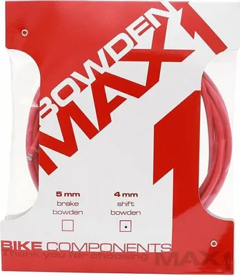 Productafbeelding van Bowden kabel Max1 21551, 4 mm - verpakking van 3 meter, rood