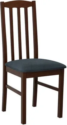Immagine prodotto di Sedia da pranzo imbottita EDON 12 - noce / blu
