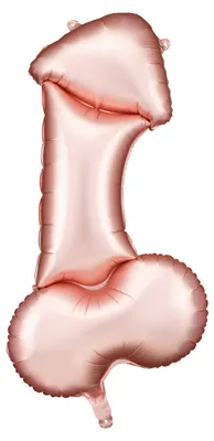 Zdjęcie produktu dla Balon foliowy Penis, na Panieński Kawalerski, Rose Gold 112cm