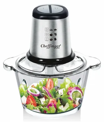 Produktbild von Cheffinger Home Messerset 8-teiliges Edelstahl-Küchenmesser-Set mit rotierenden Ständer
