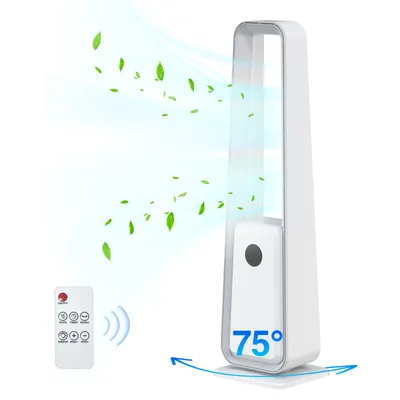 Obrázok produktu pre AIORBER 3 v 1 bezlopatkový ventilátor, čistička vzduchu, dotykový displej, 24 × 21,5 × 90,5 cm, biela
