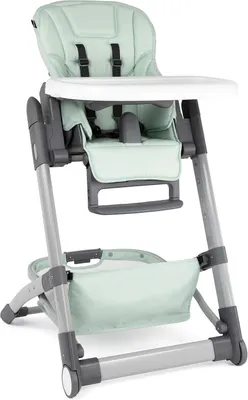Immagine prodotto di Seggiolino per bambini - Sedia da pranzo per neonati - Per mangiare insieme - Design pieghevole - 75 x 54 x 107 cm - Colore: menta