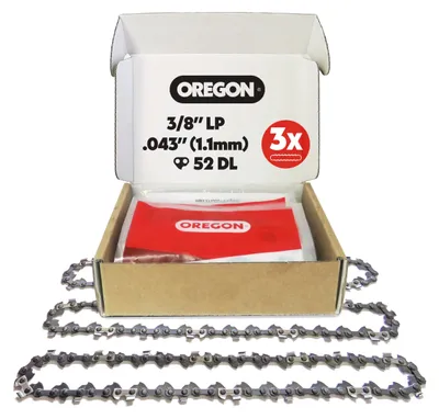 Image de Chaîne de scie Oregon pour lame de 35 cm, pas 3/8" LP, épaisseur 1,1 mm, 52 maillons
