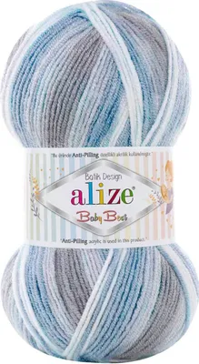 Produktbild von 100g Baby-Strickgarn ALIZE Baby Best Batik, Antipilling, Babywolle, Farbwahl