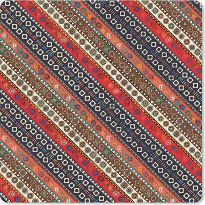 Produktbild von MuchoWow® Mauspad Mousepad Afrika - Muster - Abstrakt 20x20 cm - Mousepads - Maus Mat - Pad - Mausunterlage - Desk Mat - Bureauartikeln