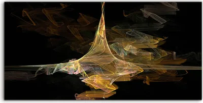 Produktbild von Coloray - Glasbild - 100x50 cm - Wandbild - Glasbilder - digitales fraktales Impressionismus