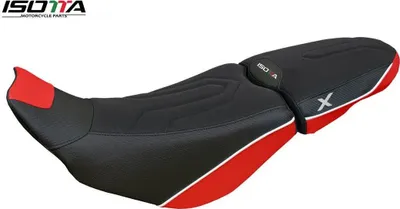 Produktbild von Rote Weiße Schwarze Sitzbezug Isotta Ducati Desert X 950 2022